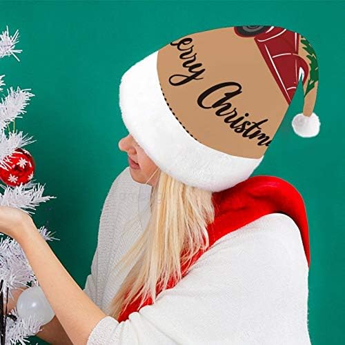 חג המולד סנטה כובע, החג שמח רכב חג המולד חג כובע למבוגרים, יוניסקס נוחות חג המולד כובעי לשנה חדשה חגיגי