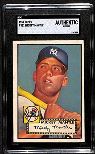 311 Mickey Mantle - 1952 כרטיסי בייסבול Topp
