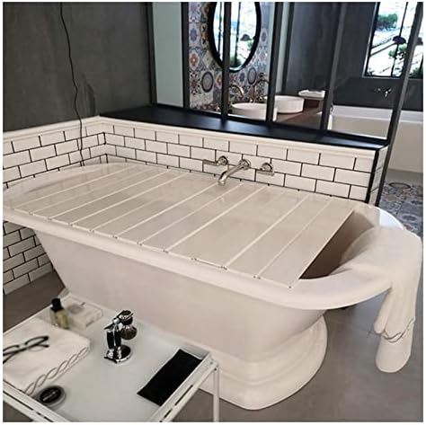 מגש אמבטיה של PFCDZDU, מכסה אמבטיה מתקפל של מכסה אמבטיה מתקפל של PVC, לוחות כיסוי למרחבי בידוד