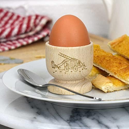 אזידה' כבאית ' כוס ביצה מעץ