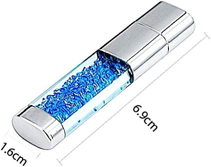 עט קריסטל ו- USB - שילוב 2 ב 1 - יהלום מתכת בלינג מעורב עט עט גביש עט גביש עט וגביש USB כונן הבזק 16GB