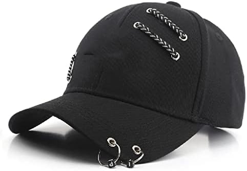 ZSEDP גבר אישה טבעת שרשרת כובע בייסבול מגניב רכיבה על אופניים רוקדים כותנה כותנה כובע חדש
