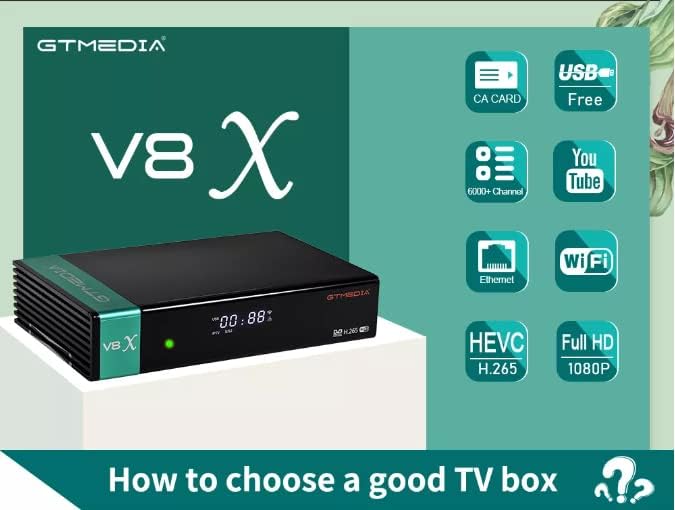 GTMEDIA V8 X DVB S2 S2X מפענח מובנה ב- WIFI FTA FULL HD מקלט לוויין