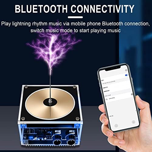 רמקול סליל טסלה, 10 סמ Solid State Bluetooth Music Music