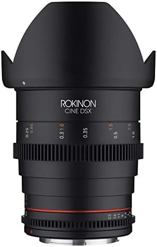 Rokinon 24 ממ, 35 ממ, 50 ממ ו 85 ממ T1.5 Cine DSX 4 עדשות לערכות Canon EF, צרור עם מארז נשיאה, ערכת