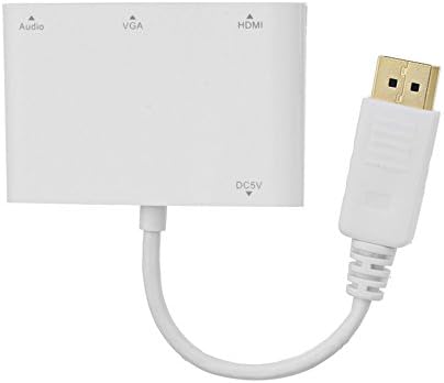 DP DisplayPort מקור ל- VGA HDMI HDTV Audio Audapter 4 ב 1 עבור מחשב נייד למחשב האישי