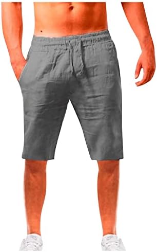 מכנסיים קצרים של ADSSDQ גברים, מכנסי אופנה לגברים קצרים מזדמנים צבע אחיד עם מכנסי חוף לכיס גברים