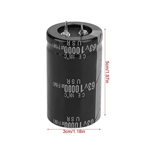 קבלים 4 PCS אלומיניום קבלים אלקטרוליטיים 63V 10000UF מגבר קבל אלקטרוליטי רכיבים אלקטרוניים למגבר