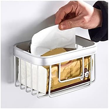 MGJM חלל אלומיניום קופסת רקמות מחזיק נייר טואלט מתלה לאמבטיה קופסת קופסת אגרוף ללא אגרוף קופסת טואלט