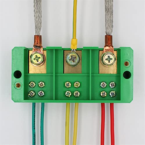 חיבור הפצה תיבת 3-ב 6-החוצה שלושה שלב ירוק מסוף בלוק שורה צומת מדידת תיבת חלק קו 1 יחידות