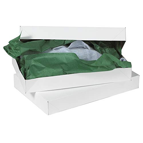 קופסאות מתנה לבגדים לבנים של אווידיטי, 15 איקס 9 1/2 איקס 2, חבילה של 100, לפריטים קטנים, חולצות או חולצות.