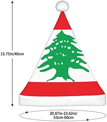 דגל של לבנון חג המולד כובע גברים של נשים כובעי יוניסקס כובעי לשנה חדשה מסיבת כובעים
