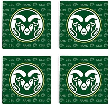 לוגו צבעוני אוניברסיטת קולורדו 4 x 4 חופי קרמיקה סופגים חבילה של 4