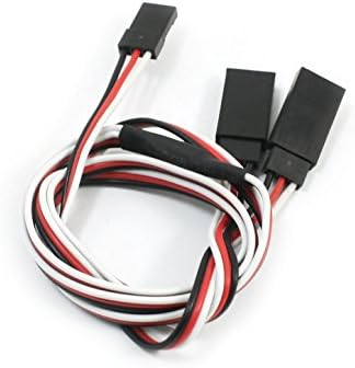 uxcell 2pcs RC Lipo סוללה M/F JST Y חוט כבל מחבר מפצל 30 סמ