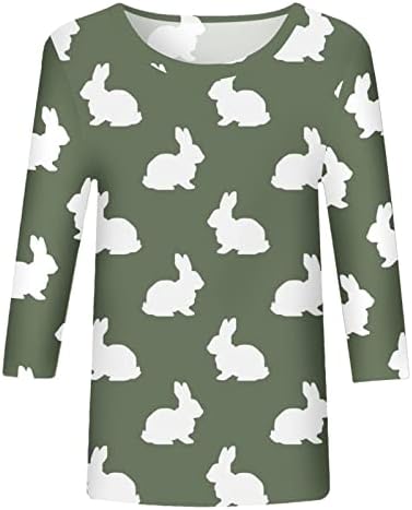 חולצות פסחא לנשים ארנב ארנב חמוד חולצת טריק