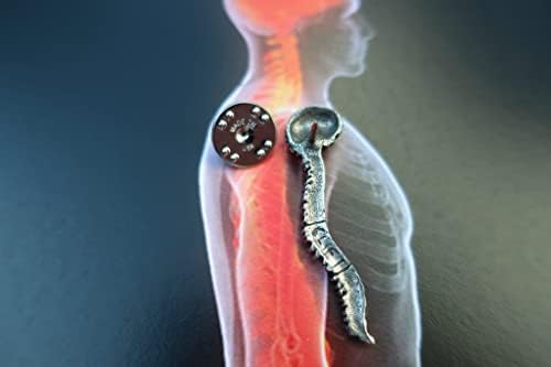 ג'ים קליפט מעצב את סיכת דש השדרה של עמוד השדרה