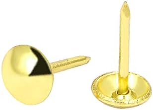 ריהוט ביתי של X-Deree שיפוץ אגודל אגודל מסמר דחיפת סיכה גוון זהב 8 ממ x 15 ממ 20 יחידות (Muebles para