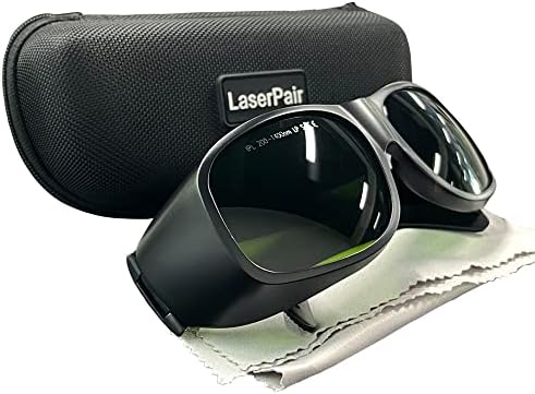 Laserpair IPL משקפי בטיחות 200-1400 ננומטר משקפי הגנה משקפי בטיחות לייזר, משקפי הגנת UV, IPL לייזר שיער הסרת
