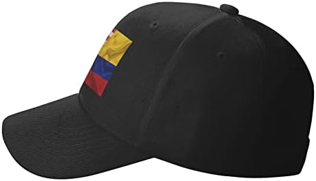 חצי אמריקאי חצי קולומביאני דגל כובע מצחיה יוניסקס נהג משאית אבא כובע מתכוונן מזדמן ספורט שמש כובע