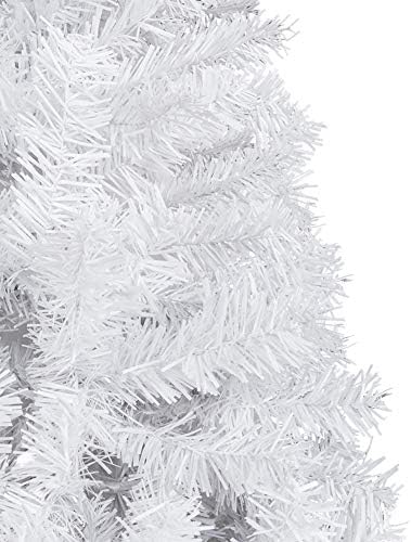 עץ חג המולד מלאכותי של Cyayq 7ft לבן, עם 950 טיפים אשוחית רגליים ברזל מוצק עץ חג המולד קלאסי לקישוטים