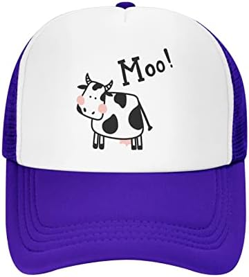 וונקו רשת אבא כובע מתכווננת פרה חמודה מו בייסבול אבא כובע מצחיק כובע כדור מצוקה כובע לנשים גברים