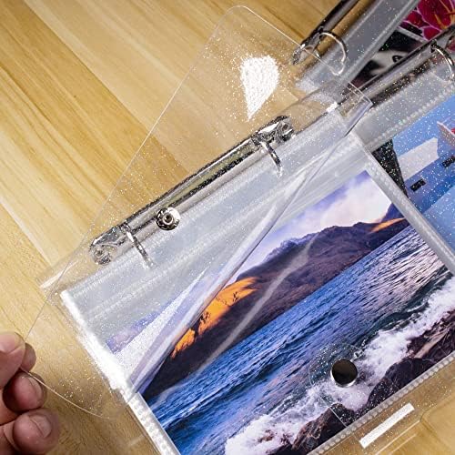 אלבום תמונות עבור 3 על 5 אינץ 50 תמונות כרטיסים קטנים רך מבריק כיסוי נייד