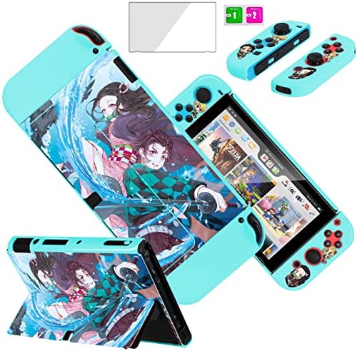 מקרה חמוד של Xinocy עבור Nintendo Switch OLED 2021 Kawaii Cartoon אנימה אופי כיף מארזים מצחיקים