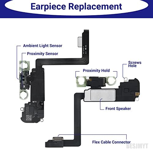 לאייפון 11 פרו מקס אוזן רמקול החלפת תיקון חדש אפרכסת קדמית מודול עם הסביבה אור חיישן חלק להגמיש כבל