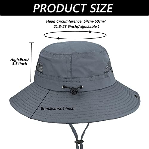 כובע שיג של גברים ונשים כובע דיג כובע דיג חיצוני שוליים רחבים ספארי כובע דלי יבש מהיר