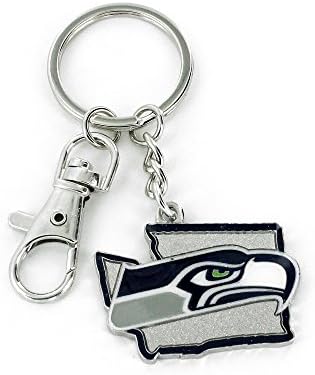 NFL משקל כבד משקל כבד עיצוב מפתחות - אביזרי מחזיק מפתחות צבעוניים ועמידים למפתחות, תיקים וארנקים