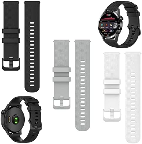 Lyflux תואם ל- Huawei Watch GT3 46 ממ פסי סיליקון, רצועות כף היד החלפת סיליקון, עם אבזם מתכת תואם לשעון
