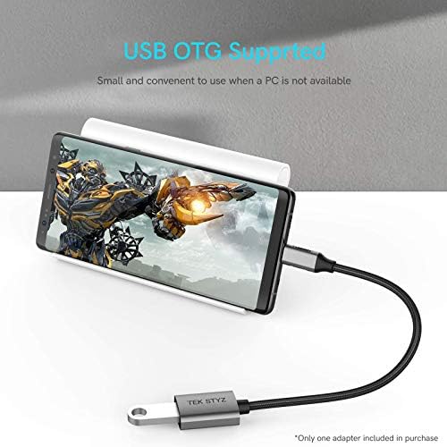 מתאם Tek Styz USB-C USB 3.0 תואם לטון ה- LG שלך בחינם UVNANO FN6 OTG Type-C/PD ממיר USB 3.0 נשי.