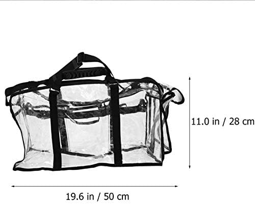 תיק איפור נסיעות טנדיקוקו 2 יחידות תיקי מכולת תיק רחצה, נייד מאושר לשימוש חיצוני תיק תיק ברור,