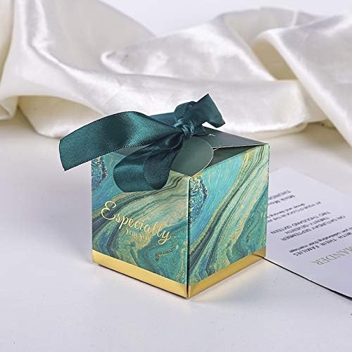 גאות מותג שבט חתונה טובה סוכריות תיבת מזכרות אריזת מתנה עם סרט שוקולד נייר קופסא יפה אריזת מתנה לחתונה