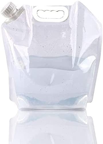 מותג EshopperCity מיכל מים מתקפל מיכל 4 חבילה 5 ליטר BPA מנשא מים פלסטיק בחינם מנשא מים ניידים מיכל