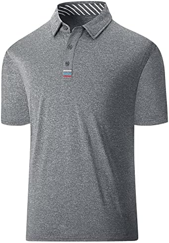 חולצות גולף של Swisswell לגברים לחות מפתחים שרוול קצר ביצועים קלאסיים ביצועים חולצות חולצות טניס חולצות