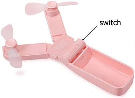Lykyl mini מאוורר כף יד USB - מאוורר מתקפל נייד גודל כיס גודל מאוורר קטן משקל קל משקל שקט מאוור
