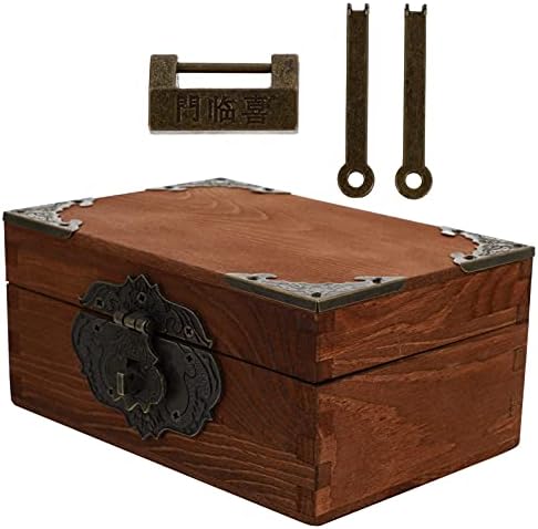 מארגן תכשיטים של קאבילוק מגש קופסת עץ עם קופסאות דקורטיביות של מזכרת נעילה 1 סט של קופסת עץ מארז אחסון