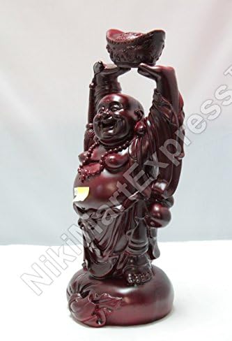 בייג'ינג 17 טון עץ אדום ענק פנג שואי אוהב אושר אריכות חיים עושר שמח צוחק בודהה עם זהב זהב
