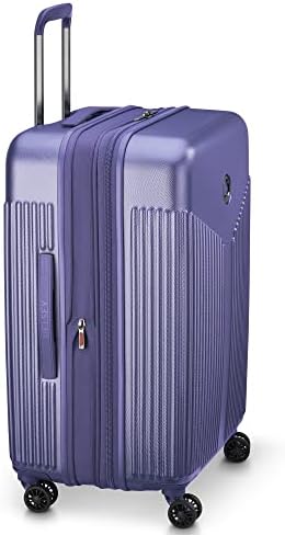 דלסי פריז קומטה 3.0 מזוודות הניתנות להרחבה עם גלגלי ספינר, לבנדר, משובץ-גדול, 28 אינץ