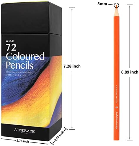 עפרונות צבעוניים 72 צבעים לרישום, רישום וצביעה למבוגרים - עפרונות צביעה של אמנות ליבה רכה מתאימים