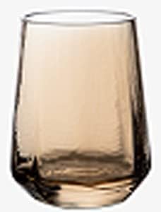 ACEVER ויסקי כוסות יין משקאות כוס יומי של כוס יומי ללא כלי זכוכית, 10.5 גרם - סט של 4