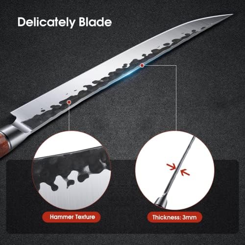 סכין הקצב היפנית של Huusk - סכין גילוף פרוסה מקצועית בגודל 10 אינץ