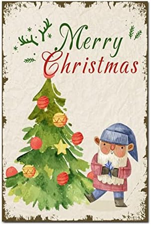 אמנות קיר לחג המולד מצחיק סנטה קלאוס שלט עץ חידוש מגש שכבי עיצוב חג מולד שמח עץ אורן עץ עץ כפרי בית חווה