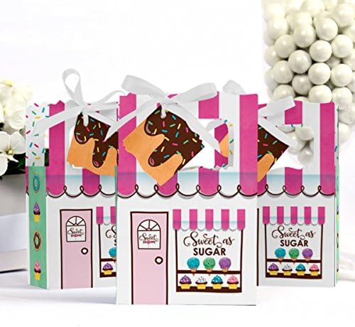 נקודה גדולה של אושר Sweet Shoppe - מסיבת יום הולדת של סוכריות ומאפייה או קופסאות טובות למקלחת לתינוקות - סט