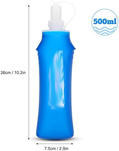 KDKD 1/2 מחשבים 500 מל מים חיצוניים בקבוק שתייה רכה בקבוק סיליקון BPA בקבוק ספורט בחינם לרכיבה על