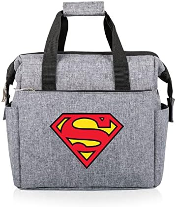 Oniva - מותג זמן פיקניק - Superman on the Go Bage - תיבת ארוחת צהריים קרירה יותר - תיק ארוחת צהריים מבודד,
