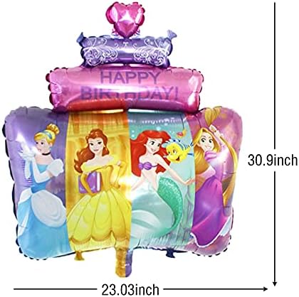 5 יחידות דיסני נסיכת רדיד בלונים לילדים יום הולדת תינוק מקלחת נסיכת נושאים מסיבת קישוטים