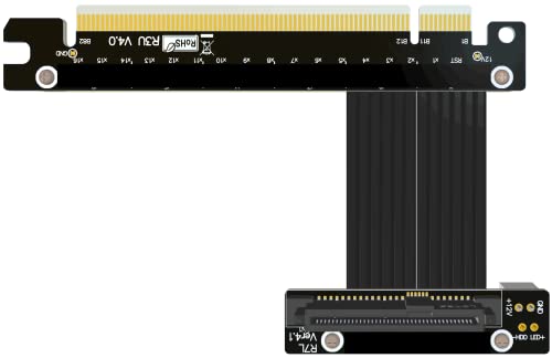 JMT PCIE4.0 X16 ל- U.2 SFF-8639 סיומת כבלים העברת נתוני העברת מצב מוצק ממיר כונן SFF8639 Riser Riser