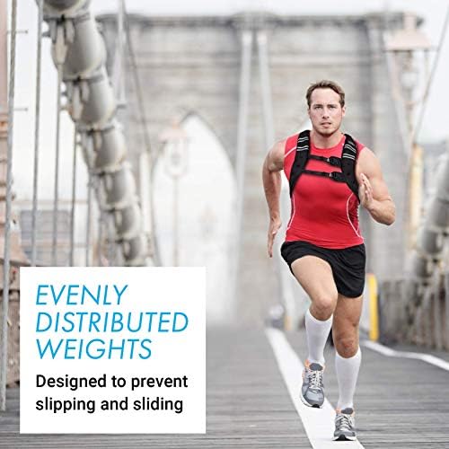 Aduro Sport Sport משוקלל ציוד אימון, 25 קילוגרם צרור אפוד משקל גוף עם ציוד אימון טונר בירך, אימון זרוע תרגיל